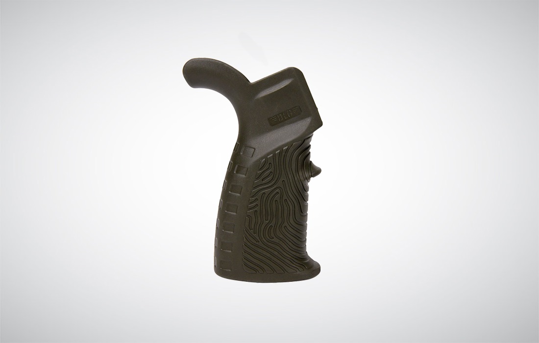 AR 15 RUBBERIZED GRIP WITH BEAVERTAIL FINGERPRINT