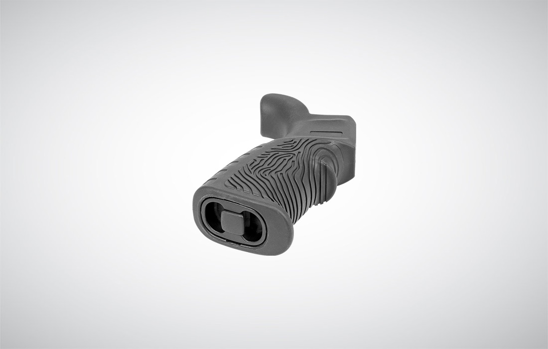 AR 15 RUBBERIZED GRIP WITH BEAVERTAIL FINGERPRINT